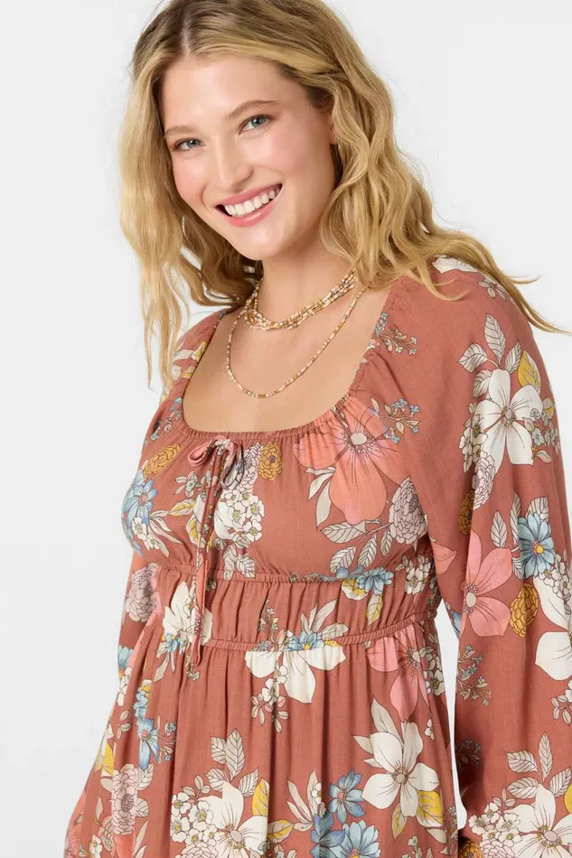 LAYNA SHORT DRESS Cedar Wood Women O039NEILL Clothing