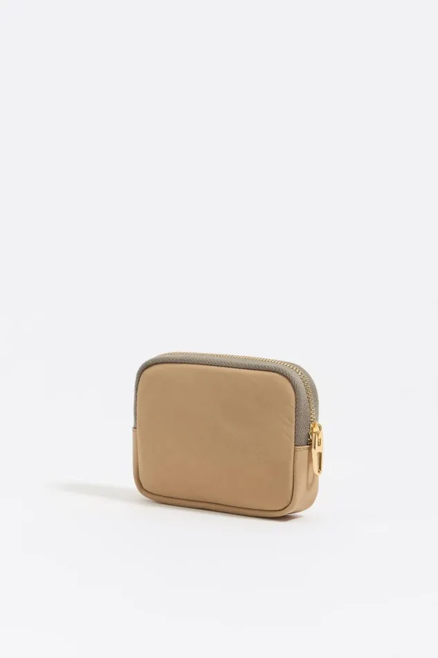 Light Camel Nylon Coin Purse Light Camel Women Bimba Y Lola Wallets And Coin Purses
