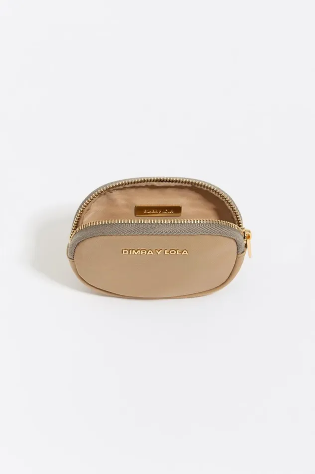 Light Camel Nylon Oval Coin Purse Light Camel Women Bimba Y Lola Wallets And Coin Purses Light Camel Nylon Oval Coin Purse Light Camel Women Bimba Y Lola Wallets And Coin Purses