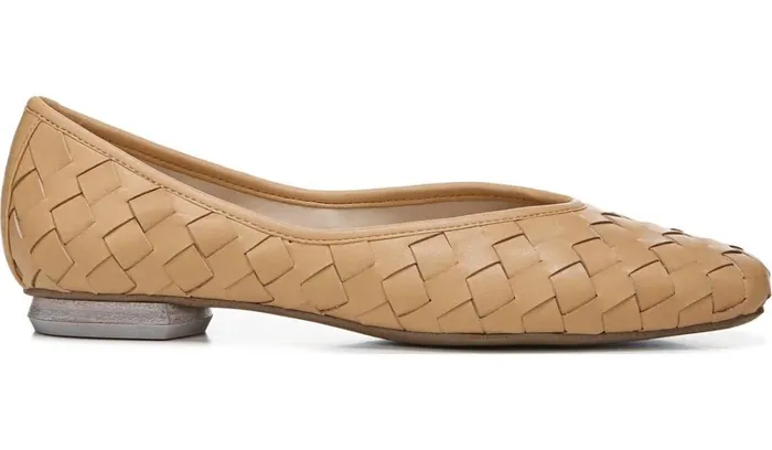 Loafers Women Franco Sarto Franco Ailee 4 Flat Camel Washed Faux Leather