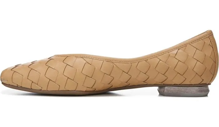 Loafers Women Franco Sarto Franco Ailee 4 Flat Camel Washed Faux Leather