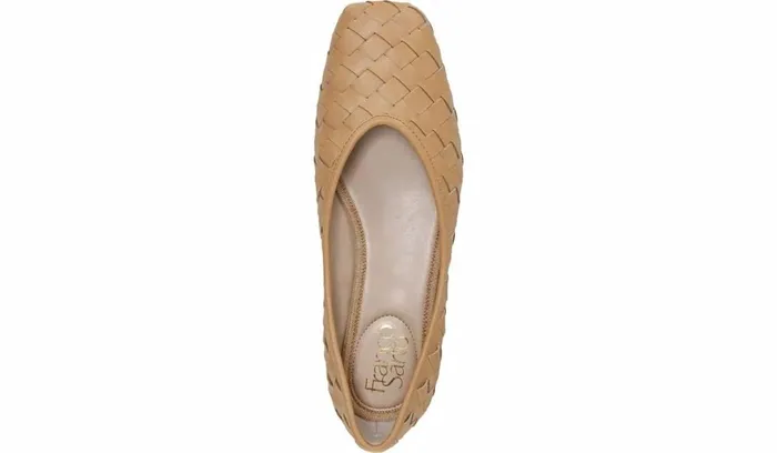 Loafers Women Franco Sarto Franco Ailee 4 Flat Camel Washed Faux Leather