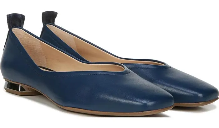 Loafers Women Franco Sarto Franco Ailee Flat Lapis Blue Leather