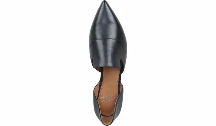 Loafers Women Franco Sarto Sarto Toby D039Orsay Flat Navy Leather