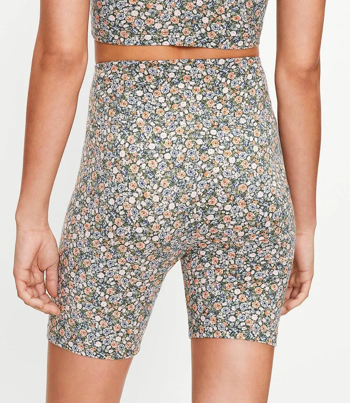 LOFT Petite Lou and Grey Meadow Terry Bike Shorts Fresh Thyme Women Petite Shorts
