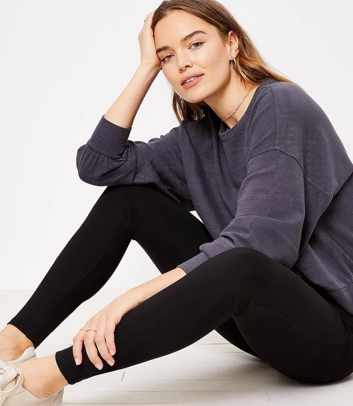 LOFT Sculpt Leggings Black Women Loungewear