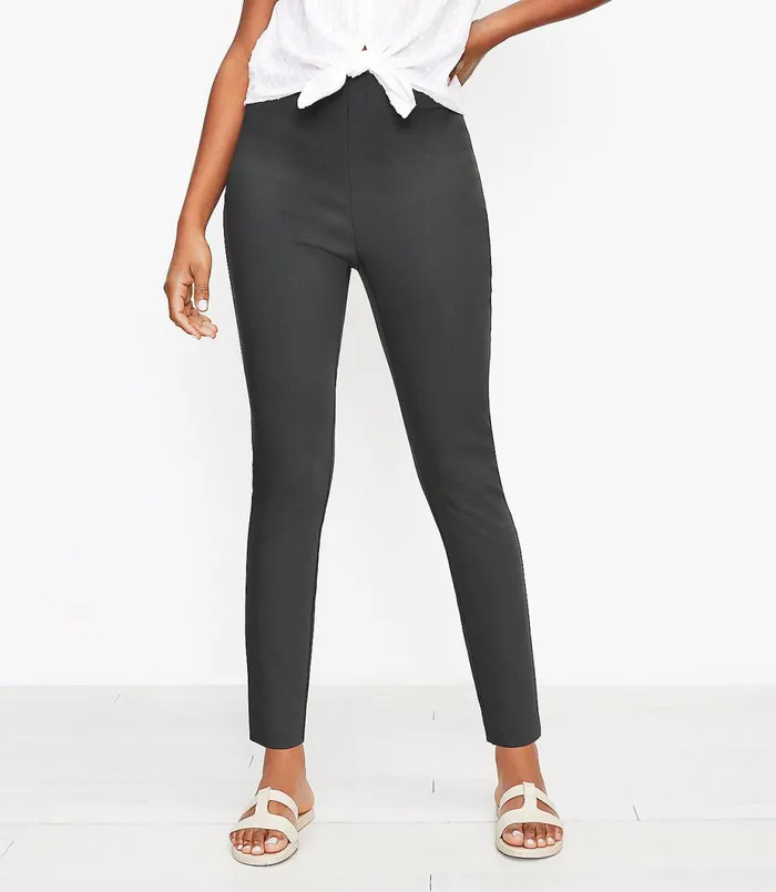 LOFT Side Zip Skinny Pants Black Women Pants