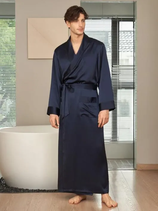 Long Silk Bathrobe Mens Loungewear Online Shop Men Lilysilk Robes