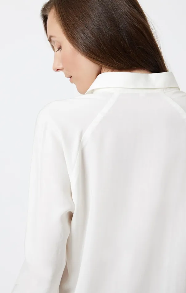 Long Sleeve Tencel Shirt In Antique White Women Mavi Jeans Shirts Long Sleeve Tencel Shirt In Antique White Women Mavi Jeans Shirts