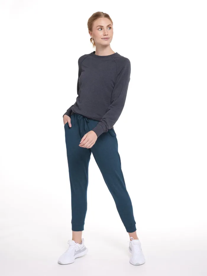 Lounge Women Tasc Performance Varsity Brushed Lightweight Jogger