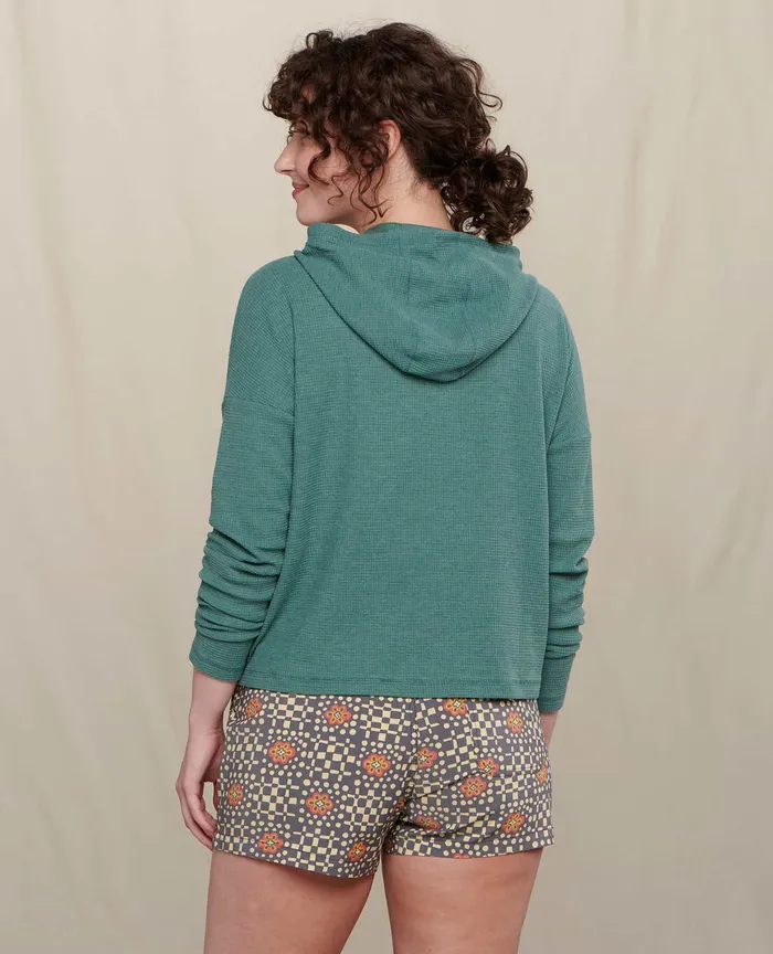 Loungewear and Sleep ToadandCo Women8217s Foothill Long Sleeve Hoodie Silver Pine