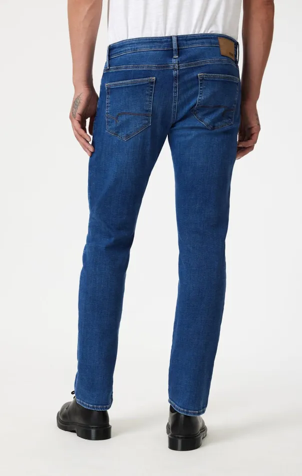 Marcus Slim Straight Leg In Dark Brushed Feather Blue Men Mavi Jeans Denim Marcus Slim Straight Leg In Dark Brushed Feather Blue Men Mavi Jeans Denim