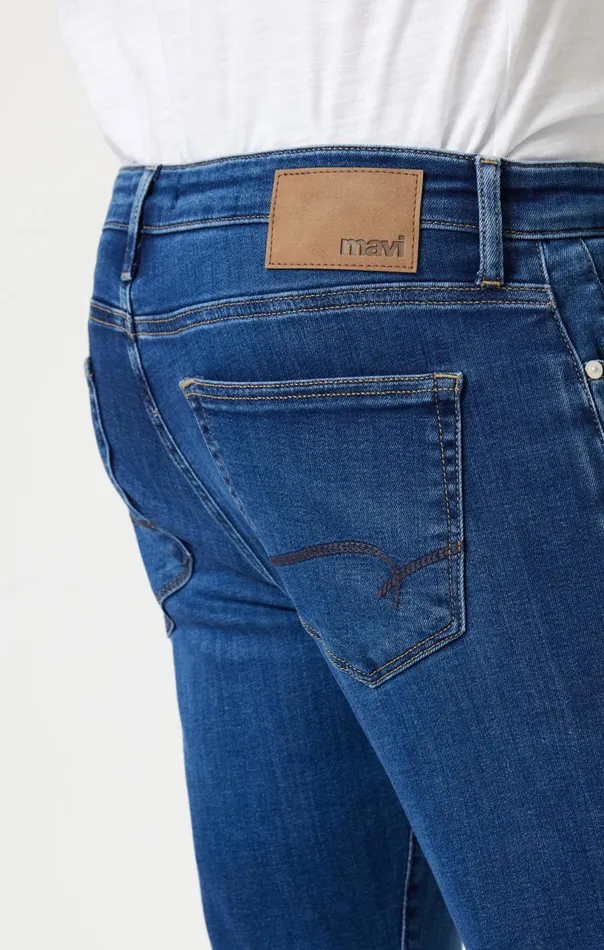 Marcus Slim Straight Leg In Dark Brushed Feather Blue Men Mavi Jeans Denim Marcus Slim Straight Leg In Dark Brushed Feather Blue Men Mavi Jeans Denim