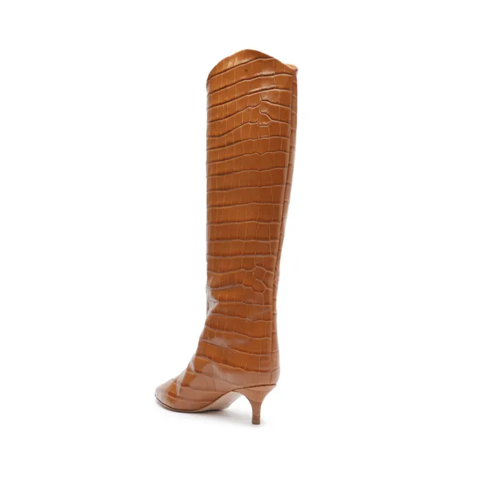 Maryana Lo CrocodileEmbossed Leather Boot Honey Peach Women Schutz Shoes Maryana Boots Maryana Lo CrocodileEmbossed Leather Boot Honey Peach Women Schutz Shoes Maryana Boots