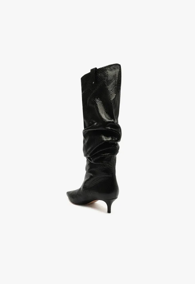 Maryana Lo Slouch Boot Black Women Schutz Shoes Maryana Boots