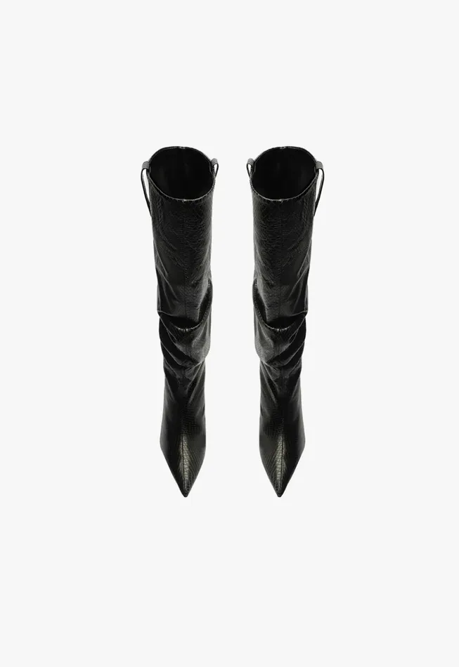 Maryana Lo Slouch Boot Black Women Schutz Shoes Maryana Boots