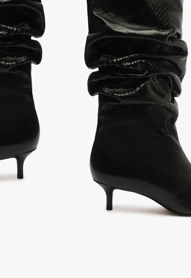 Maryana Lo Slouch Boot Black Women Schutz Shoes Maryana Boots