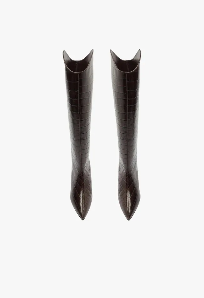 Maryana Lo Wide Boot Brown Women Schutz Shoes Maryana Boots