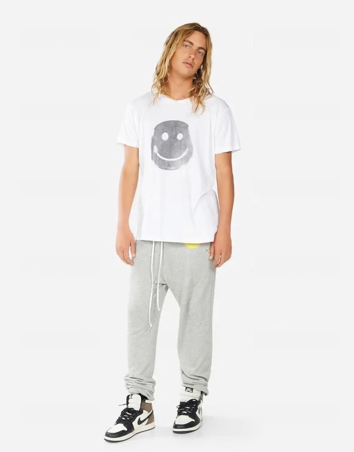 Men039s Sadler Spray Happyface White Lauren Moshi Tees