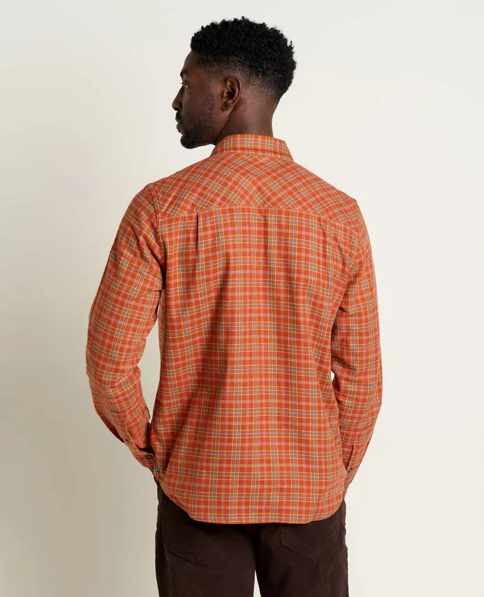 Men8217s ToadandCo Flannagan Long Sleeve Shirt Cinnamon Shirts