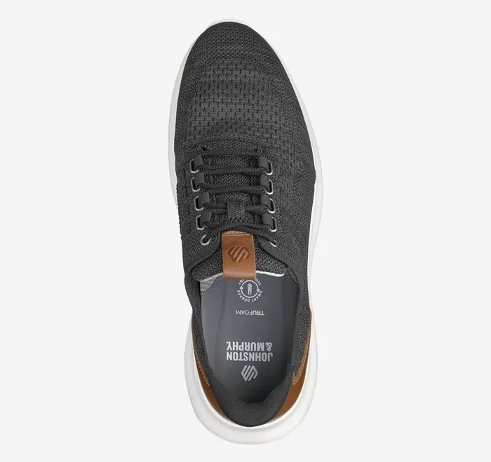 Men Amherst 20 Knit Plain Toe Black Heathered Knit JohnstonandMurphy LaceUps Men Amherst 20 Knit Plain Toe Black Heathered Knit JohnstonandMurphy LaceUps