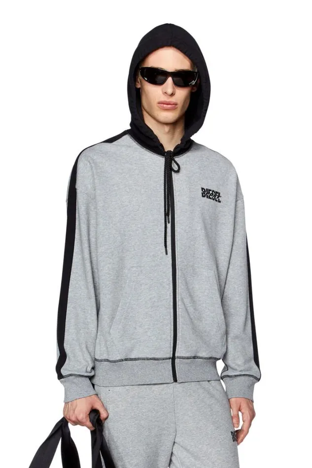 Men AmstAbramHt32 Greyblack Diesel Sweaters Men AmstAbramHt32 Greyblack Diesel Sweaters