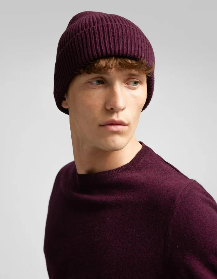 Men Beanies Colorful Standard Merino Wool Beanie Soft Yellow