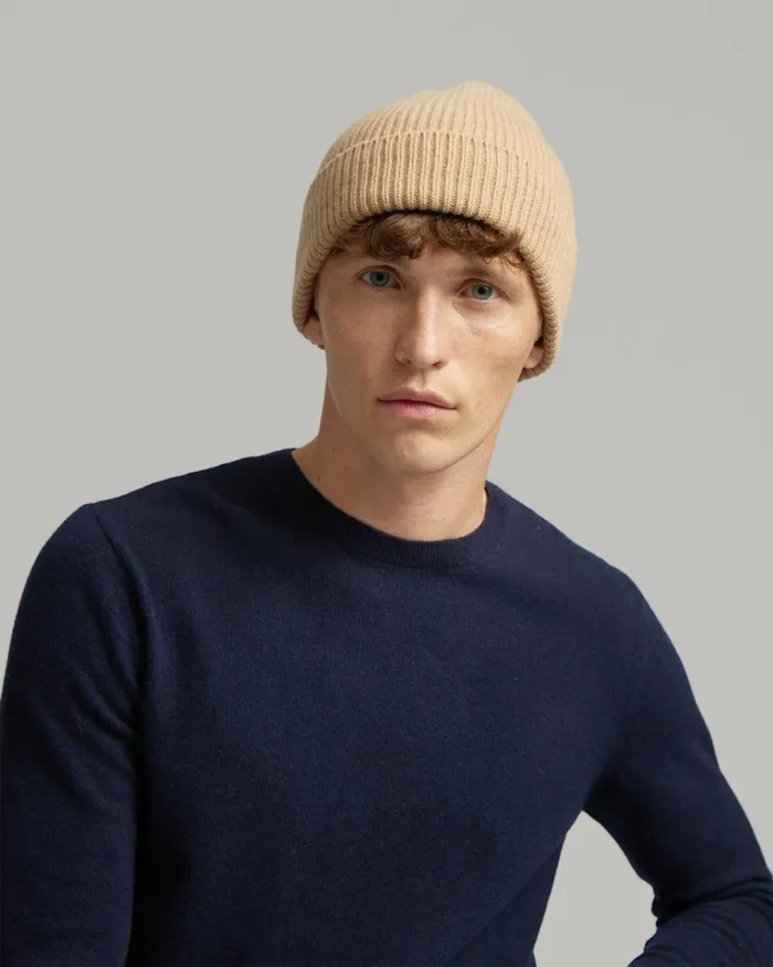 Men Beanies Colorful Standard Merino Wool Beanie Soft Yellow