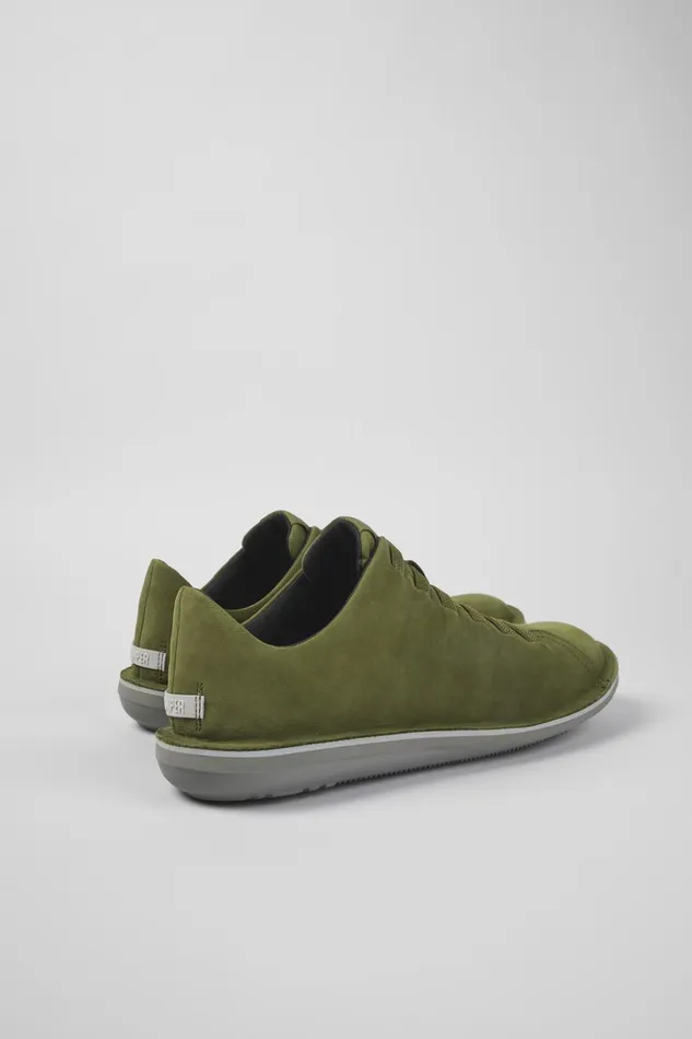 Men Beetle Green Nubuck Low Sneaker Camper Casual Shoes Men Beetle Green Nubuck Low Sneaker Camper Casual Shoes