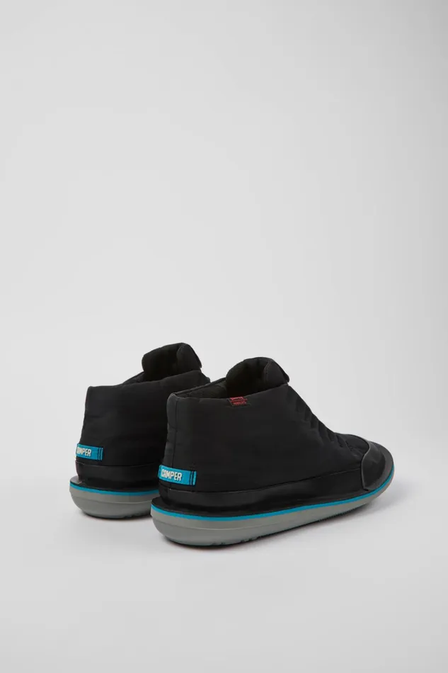 Men Beetle PrimaLoft Black Textile And Nubuck Ankle Boots Camper Ankle Boots Men Beetle PrimaLoft Black Textile And Nubuck Ankle Boots Camper Ankle Boots