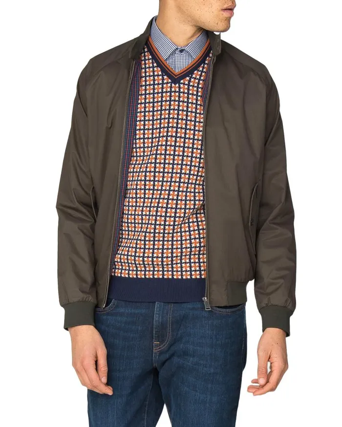 Men Ben Sherman Harrington Jackets Harrington Jacket 8211 Dark Green