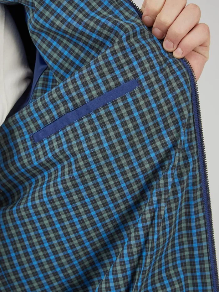 Men Ben Sherman Jackets and Outerwear Signature Harrington Jacket 8211 Royal