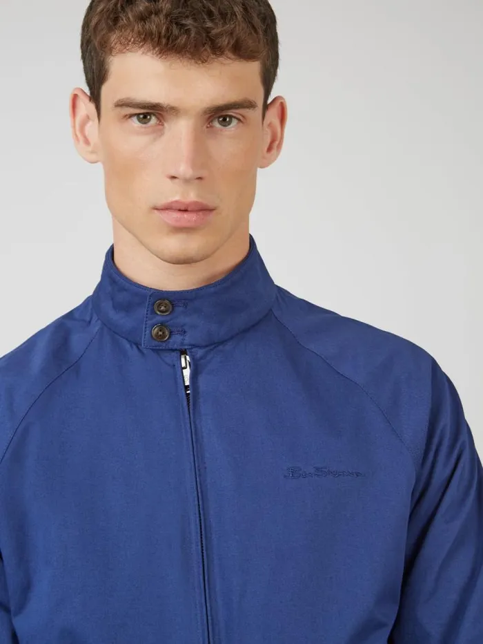 Men Ben Sherman Jackets and Outerwear Signature Harrington Jacket 8211 Royal