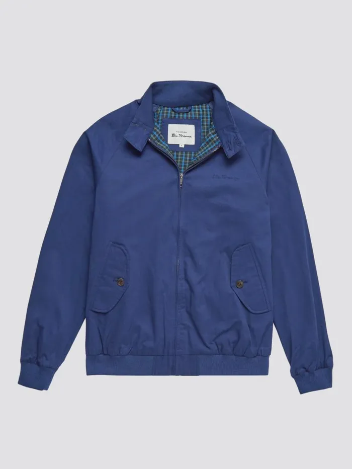 Men Ben Sherman Jackets and Outerwear Signature Harrington Jacket 8211 Royal