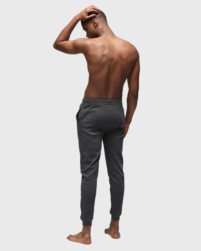 Men Ben Sherman Joggers and Track Pants Oliver Knit Lounge Pants 8211 Charcoal