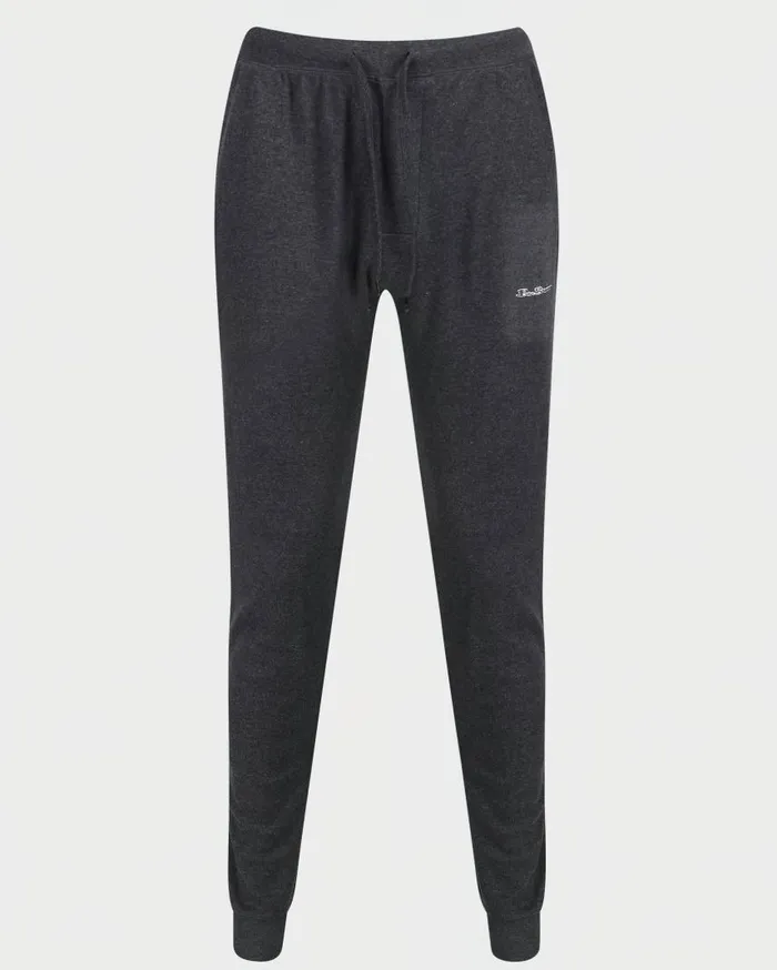 Men Ben Sherman Joggers and Track Pants Oliver Knit Lounge Pants 8211 Charcoal