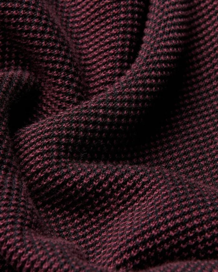 Men Ben Sherman Mod Knit Polos All Over Textured Knit Polo 8211 Aubergine Men Ben Sherman Mod Knit Polos All Over Textured Knit Polo 8211 Aubergine