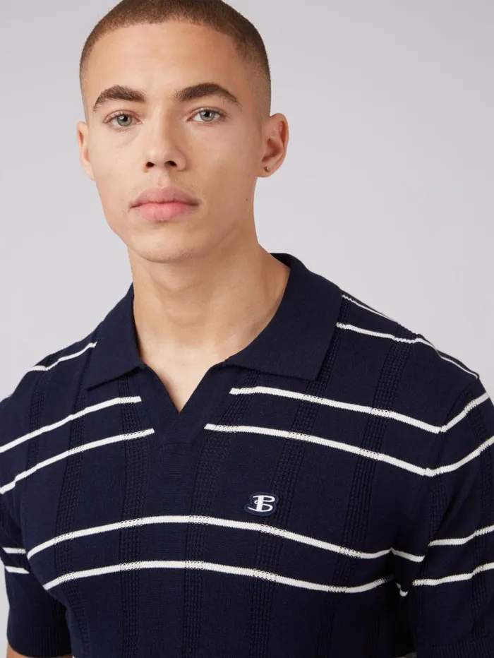 Men Ben Sherman Mod Knit Polos B By Relaxed Knit Polo 8211 Marine Men Ben Sherman Mod Knit Polos B By Relaxed Knit Polo 8211 Marine