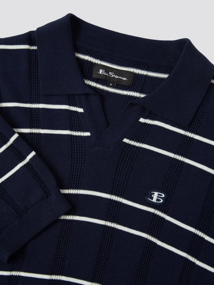 Men Ben Sherman Mod Knit Polos B By Relaxed Knit Polo 8211 Marine Men Ben Sherman Mod Knit Polos B By Relaxed Knit Polo 8211 Marine