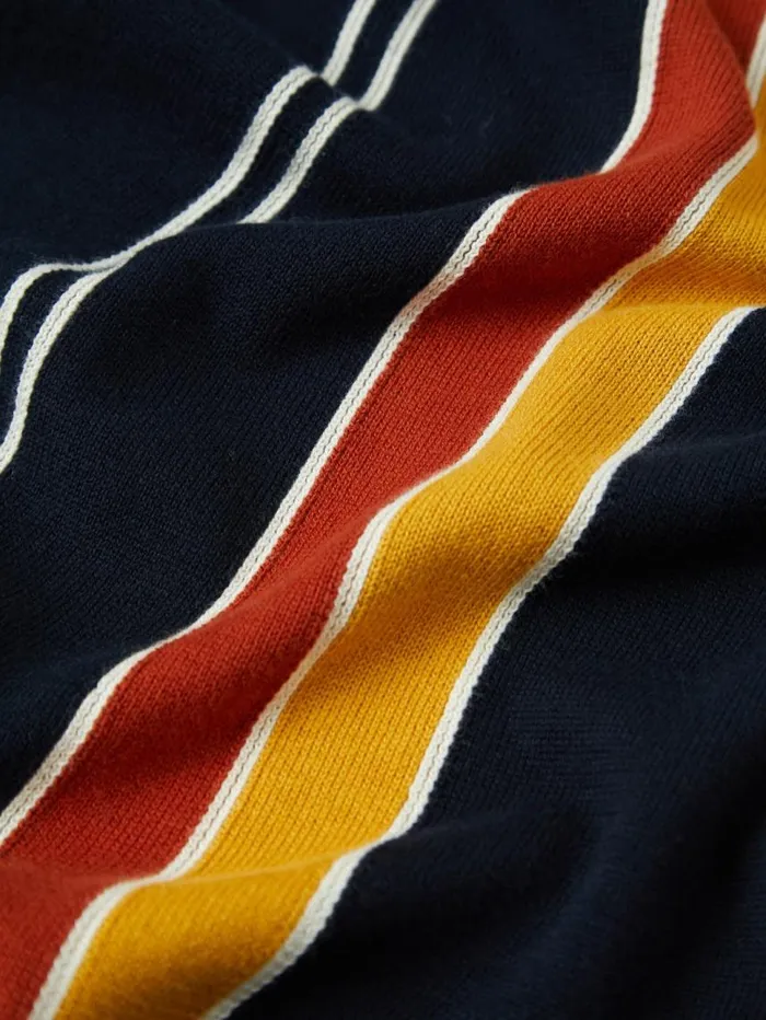 Men Ben Sherman Mod Knit Polos Signature Mod Knit Stripe Polo 8211 Navy Men Ben Sherman Mod Knit Polos Signature Mod Knit Stripe Polo 8211 Navy
