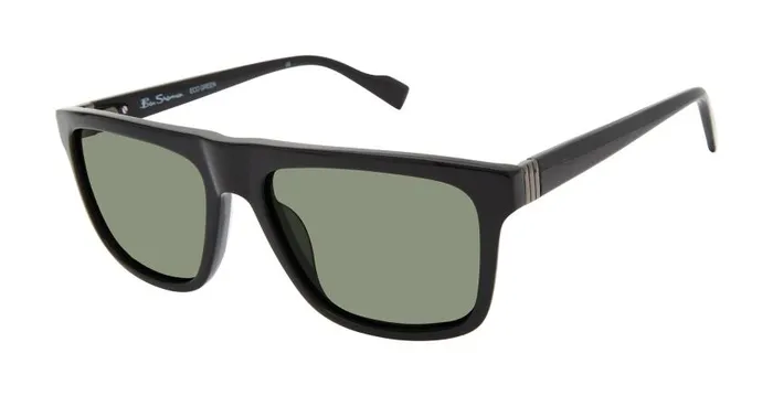 Men Ben Sherman Sunglasses Kings Polarized Retro Square Eco Sunglasses 8211 Black