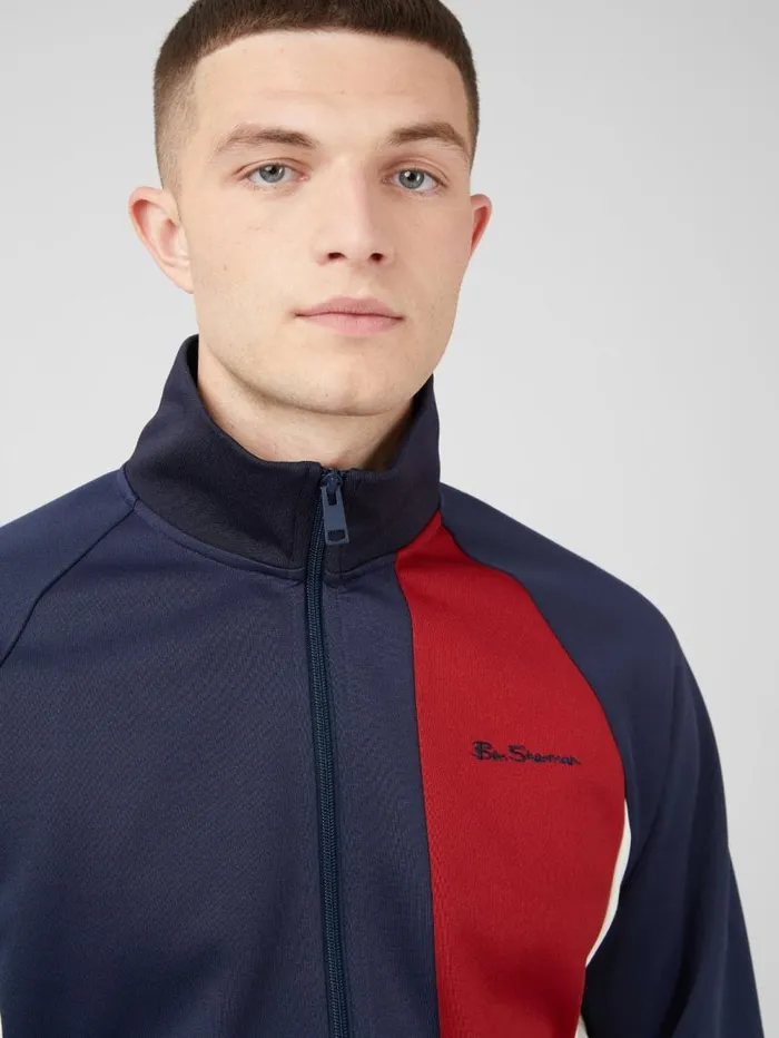 Men Ben Sherman Sweatshirts and Hoodies Signature Colorblock Track Jacket Men Ben Sherman Sweatshirts and Hoodies Signature Colorblock Track Jacket