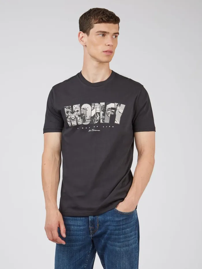 Men Ben Sherman TShirts and Graphic Tees Organic Jersey Culture Graphic Tee 8211 Black Men Ben Sherman TShirts and Graphic Tees Organic Jersey Culture Graphic Tee 8211 Black