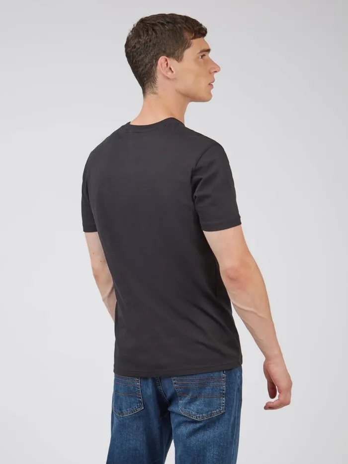 Men Ben Sherman TShirts and Graphic Tees Organic Jersey Culture Graphic Tee 8211 Black