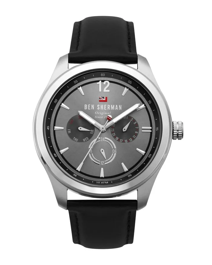 Men Ben Sherman Watches Sugarman Multifunction Watch 8211 BlackGreySilver