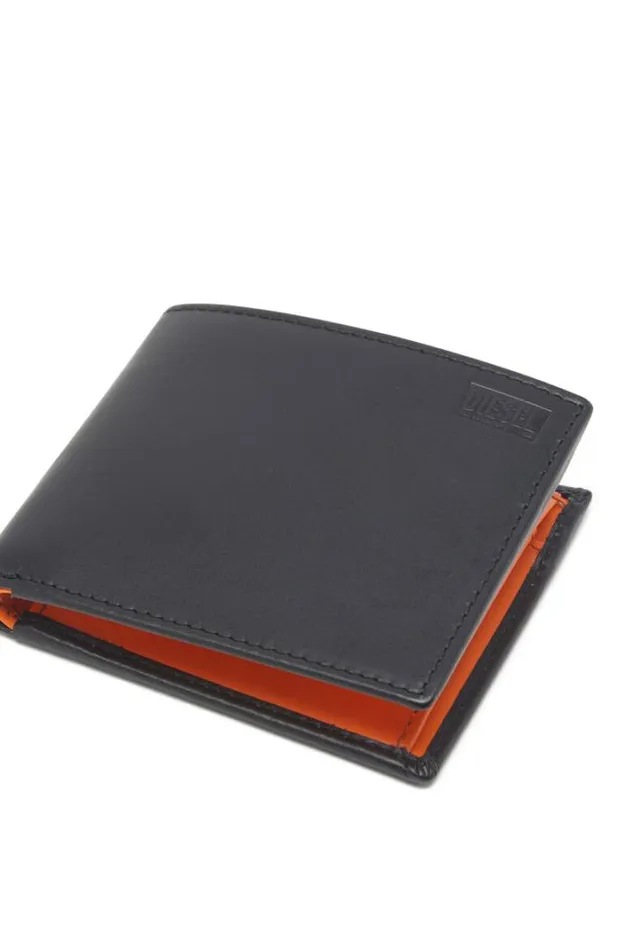 Men BiFold Coin S Blackorange Diesel Wallets Men BiFold Coin S Blackorange Diesel Wallets