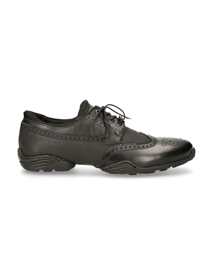 Men Black Abs With Laces MChrono003S3 New Rock Sneakers Men Black Abs With Laces MChrono003S3 New Rock Sneakers
