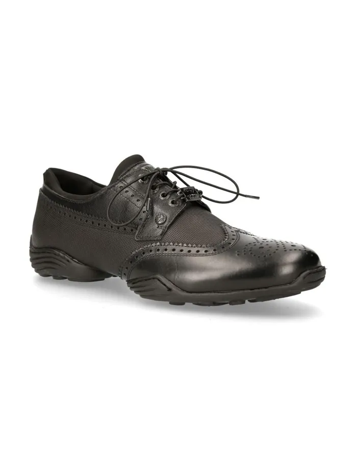 Men Black Abs With Laces MChrono003S3 New Rock Sneakers Men Black Abs With Laces MChrono003S3 New Rock Sneakers