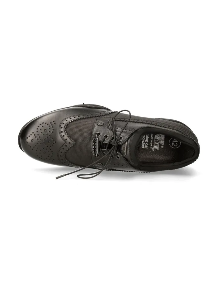 Men Black Abs With Laces MChrono003S3 New Rock Sneakers Men Black Abs With Laces MChrono003S3 New Rock Sneakers
