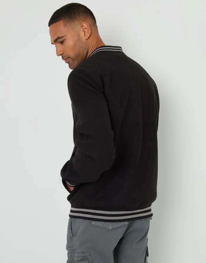 Men Black NY Varsity Bomber Jacket Threadbare Jackets Men Black NY Varsity Bomber Jacket Threadbare Jackets